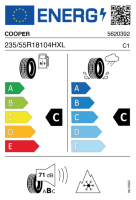 Pneumatici Auto Invernali COOPER DI-WIN 235/55 R18 104H XL - immagine 2