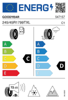 Pneumatici Auto Invernali GOODYEAR UGICE2 245/45 R17 99 T XL - immagine 2