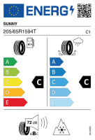 Pneumatici Auto Invernali SUNNY NW611 205/65 R15 94 T - immagine 2