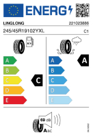 Pneumatici Auto Estivi LINGLONG MASTER 245/45 R19 102Y XL - immagine 2