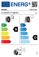 Pneumatici Auto Estivi NEXEN RO-CTX 215/65 R17 108H XL - immagine 2
