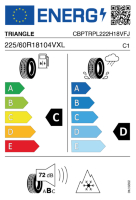 Pneumatici Auto Invernali TRIANGLE PL02 225/60 R18 104V XL - immagine 2