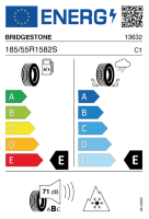 Pneumatici Auto Invernali BRIDGEST BL-ICE 185/55 R15 82 S - immagine 2