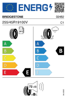 Pneumatici Auto Estivi BRIDGEST D-SPO. 255/45 R19 100V - immagine 2