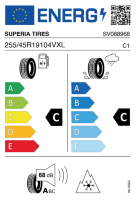 Pneumatici Auto Invernali SUPERIA B-UHP3 255/45 R19 104V XL - immagine 4