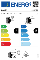 Pneumatici Furgone o Autocarro Invernali LASSA WINTUS3 225/75 R16 121/120R - immagine 2