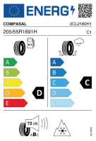 Pneumatici Auto Invernali COMPASAL WIB-HP 205/55 R16 91 H - immagine 3