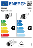 Pneumatici Auto Invernali COOPER WINTER 185/55 R15 82 T - immagine 2