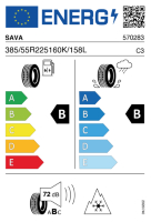 Pneumatici Furgone o Autocarro SAVA CARGO5 385/55R225 160K/158L - immagine 4