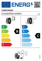 Pneumatici Auto Estivi COMFORS CF700 275/35ZR20 102W XL - immagine 3