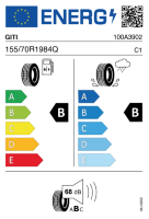 Pneumatici Auto Estivi GITI SYN-E2 155/70 R19 84 Q - immagine 3