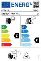 Pneumatici Auto Invernali COOPER WINTER 235/60 R17 106H XL - immagine 2