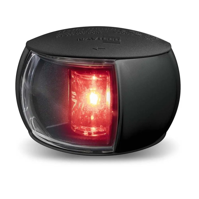 Fanali di Via a LED < 50 M. FANALE NERO LENTE TRASPARENTE ROSSO Hella marine (acq.min. unità) - immagine 3